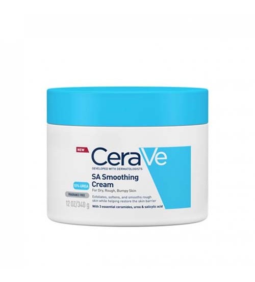 CeraVe SA Smoothing Cream For Dry Rough Bumpy Skin 340g
